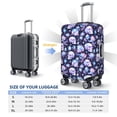 thumbnail image 4 of Yiaed Skull crystal flower Print Travel Luggage Cover Suitcase Protector Fits 18-32 Inch Luggage Wheel Covers Patterned Elastic Luggage Anti-scratch（No luggage）-Medium, 4 of 5