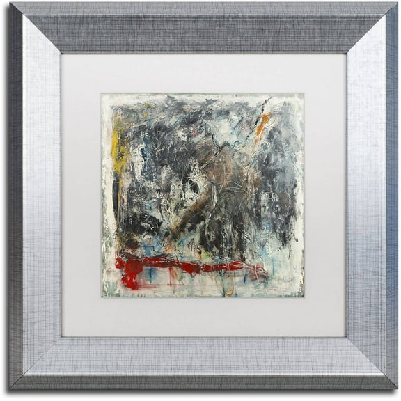 Trademark Fine Art "Furia e Paixao" Canvas Art by Joarez, White Matte, Silver Frame