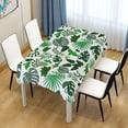 thumbnail image 7 of Tropical Palm Leaves Rectangle Tablecloth, Dust Proof Anti Wrinkle Wipeable Table Cloth Tabletop foration of Dinner Kitchen Wedding Holiday Party 60"x60" Decor Gift, 7 of 7