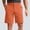 Orange, variant on Akmaiox Men's Athletic Gym Shorts Casual Button Waist Pockets for Summer Outdoor Hiking Shorts Pants S-4XL