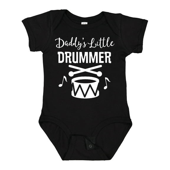 Inktastic Daddys Little Drummer Childs Music Boys or Girls Baby Bodysuit