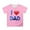 262Pink990, variant on Father's Day Children T-Shirt Tops Fashion Casual Loose Short Sleeve O-Neck Adorable Toddler Blouses Clothing