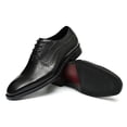 thumbnail image 6 of Santimon Black Dress Shoes for Men Brogue Lace up Oxford Shoes Business Formal Shoes for Wedding Party US 8.5, 6 of 8