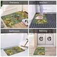thumbnail image 5 of Honeii Botanical Garden With Cats Pattern Door Mat, Welcome Door Mats Outdoor Indoor, Stain and Fade Resistant, Non-Slip Entry Matfor Bedroom, Bathroom, Kitchen, 5 of 7
