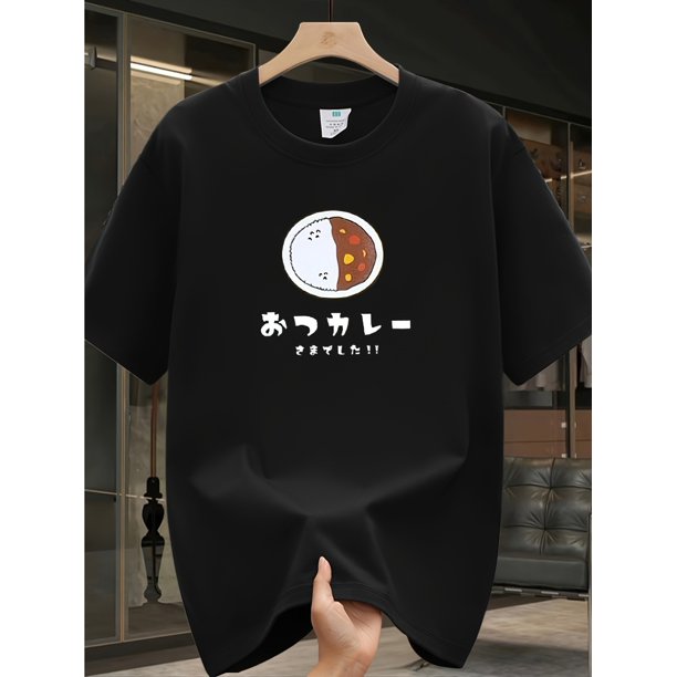 Camiseta de manga corta con cuello redondo y estampado de dibujos animados, corte holgado informal de verano, 220 g/m², impresión por transferencia térmica, ideal para San Valentín, Festival de Primav