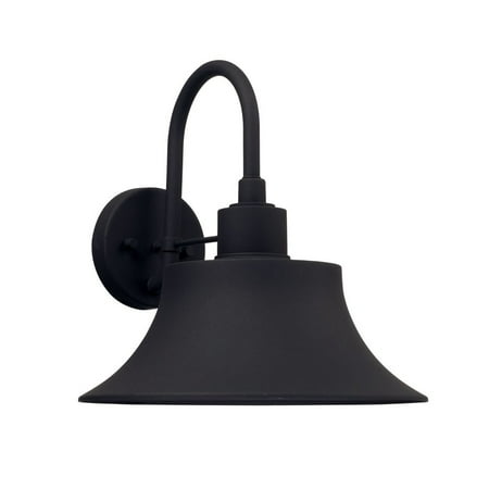 

Capital Lighting-926312BK-Brock - 13.25 One Light Outdoor Wall Lantern Black Finish