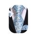 thumbnail image 1 of Conjunto de corbatas Barry.Wang con estampado floral de seda y pañuelo, 1 of 6