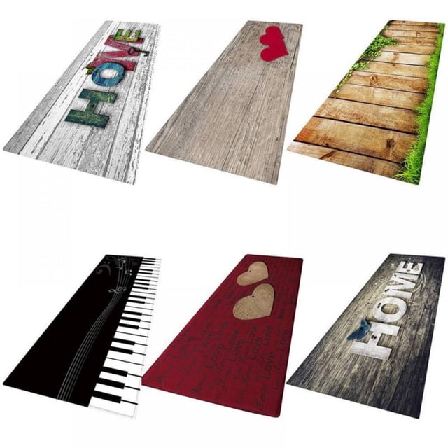 AMERTEER Multi-Size Modern Printed Non-Slip Doormats Indoor Entrance Rug Super Absorbs Non Slip Door Mat for Front Door Inside Floor Dirt Trapper Mats Kitchen Floor Mat