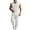 White, variant on Bpyeka Men's Linen-Look Sleeveless Two-Piece Matching Set, Button Down Collar Shirt & Drawstring Waist Pants, Breathable Casual Outfit, S-3XL