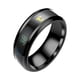 thumbnail image 1 of Anillo de pareja Sonducket Acero inoxidable Negro 6#, 1 of 6