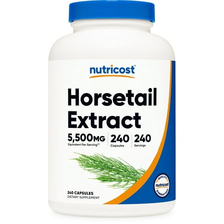 Nutricost Horsetail Extract Capsules (5,500 MG Equivalent Per Serving, 240 Servings) - Non GMO, Vegan