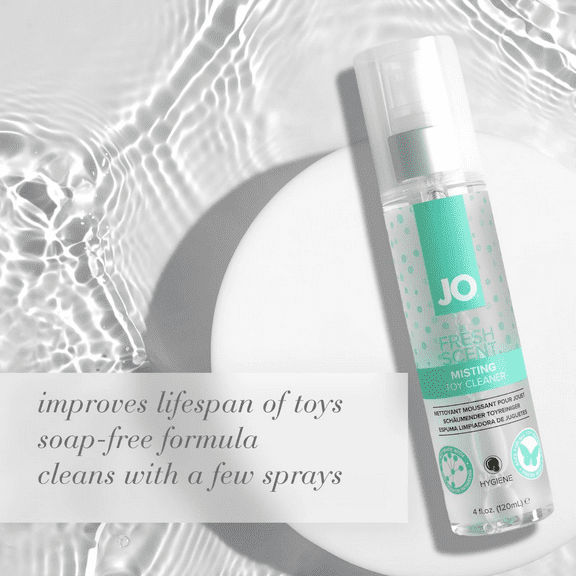 JO Fresh Scent Misting Adult Intimate Toy Cleaner, All-Purpose Natural Paraben Free Formula