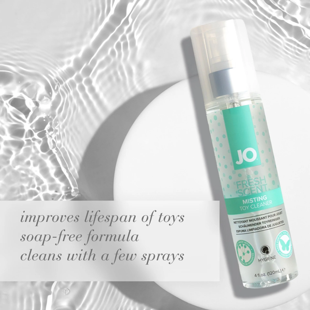 JO Fresh Scent Brumisateur Jouet Intime pour Adultes, Formule Naturelle Tout Usage Sans Parabènes