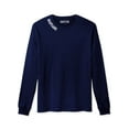 thumbnail image 2 of Daxton Premium Maryland Men Long Sleeves T Shirt Ultra Soft Medium Weight Cotton, Navy Tee White Letters Small, 2 of 3