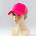 thumbnail image 4 of KLOY2K Unisex Gradient Baseball Cap, Sporty Color-Fade Design (S/M/L) for Hip Hop Style & Outdoor Sports Baseball Cap,Hot Pink One Size, 4 of 7