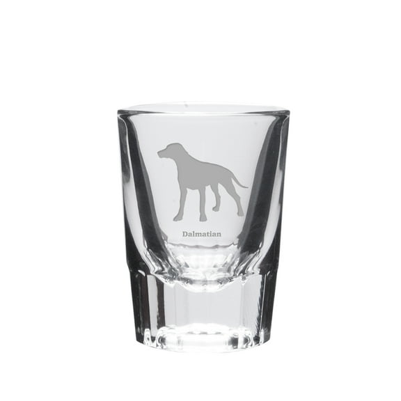 Dalmation Deep Etched Shot Glass