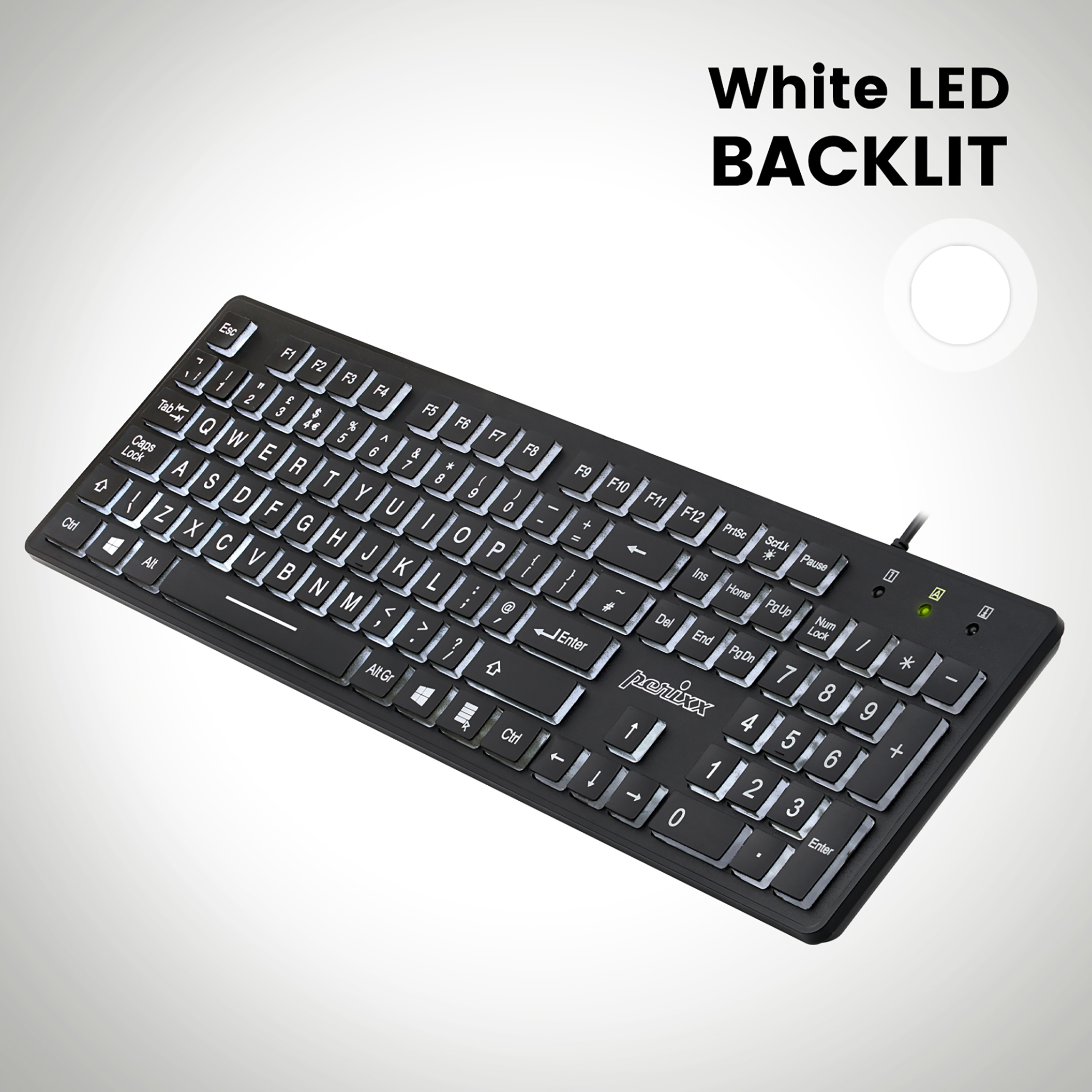 Perixx Periboard-317 Wired Backlit USB Keyboard photo 5