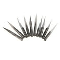 thumbnail image 1 of 10 Piezas Brocas de Acero de Tungsteno Gloria CNC Router Tool 3.175mm 0.1mm Gris Plateado 10 Grados, 1 of 9