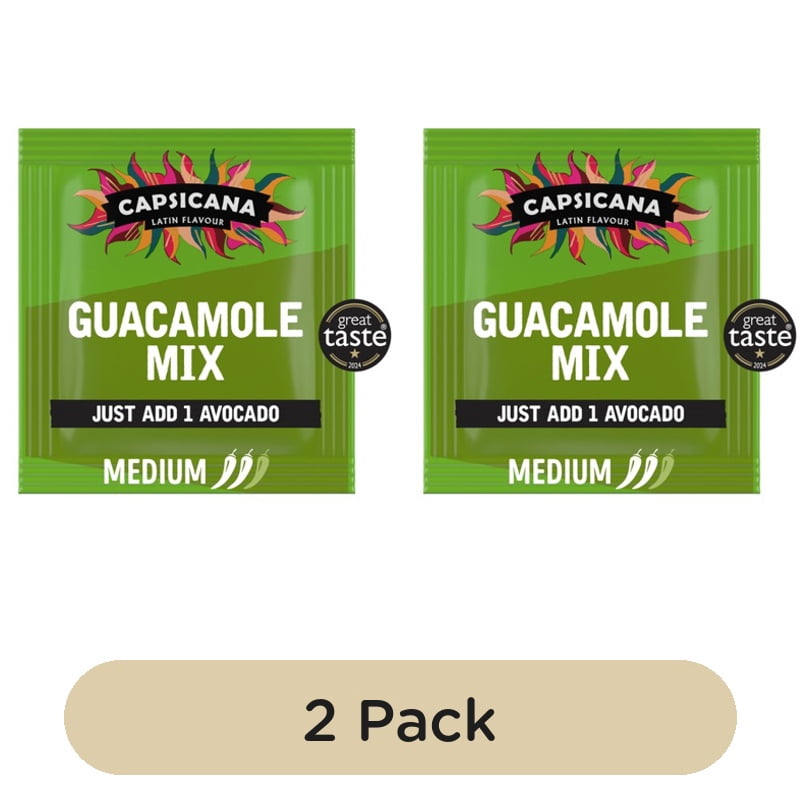 Capsicana Mexican Guacamole Mix Medium 25g, British Import (Pack of 2)