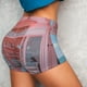 thumbnail image 4 of Fotbe Pastel Pink Beach Cafe Shorts Sin Costuras – Shorts Deportivos de Cintura Alta para Mujer, Elásticos para Gimnasio, Yoga, Running o Ciclismo-Small, 4 of 8