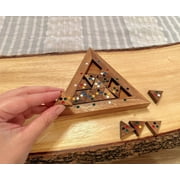 Color Match Triangle - Wooden Puzzle Brain Teaser