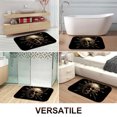 thumbnail image 4 of 1pc Skull with Arrows Absorbent Non-Slip Bathroom Thickened Flannel Rug Decor,Soft,Quick Drying,Suitable For Indoor/outdoor Use,Bathrooms,Bedrooms,Kitchens,Terrace,Laundry Rooms,16"x24", 4 of 9