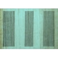 thumbnail image 1 of Ahgly Company Indoor Rectangle Solid Light Blue Modern Area Rugs, 5' x 8', 1 of 4