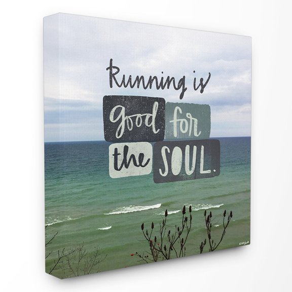 Stupell IndustriesRunning is Good For the SoulCanvas Wall Art by Katie Doucette