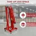 Engine Hoist, 1/2 Ton Folding Cherry Picker Shop Crane Hoist Lift