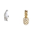 thumbnail image 1 of Escultura de pingüino, estatua de resina, figura decorativa, artesanía artística, adorno dorado, material de resina de calidad, líneas suaves,, 1 of 8