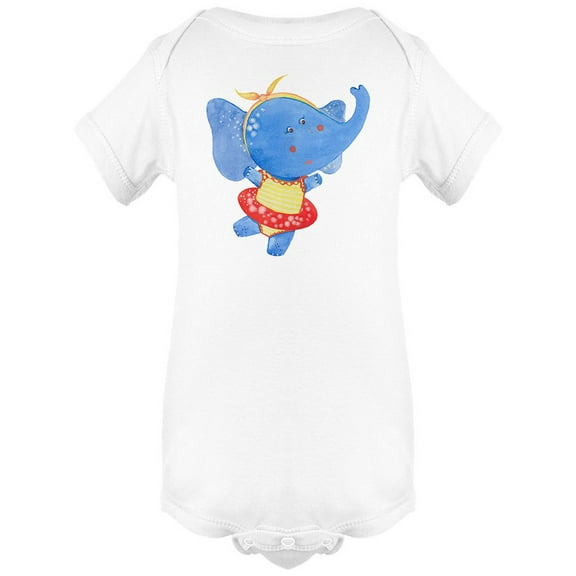 Baby Art Cute Elephant Bodysuit Infant -Image by Shutterstock, Newborn
