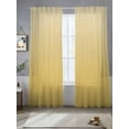 thumbnail image 2 of Orange Yellow Ombre Sheer Curtains 96 Inch Length 2 Panels Set for Living Room/Bedroom, Modern Abstract Art Gradient Aesthetics Curtain Sheers Drapes Rod Pocket Curtains Window Treatment 52''x96''x2, 2 of 7