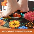 thumbnail image 5 of 3Pcs Kitchen Mats for Floor Floral Kitchen Rugs Non Slip Washable, Anti Fatigue Mats for Kitchen Floor, Butterfly Standing Floor Mats for Home/Office, 18''''x30''''+18''''x48''''+18''''x60'''' (Black), 5 of 6