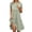 Light Green, variant on Spring Summer Eyelet Midi Dresses for Women 2026 Trendy Short Sleeve Beach Vacation Button Decor Loose Flowy Boho Dress Purple M