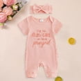 thumbnail image 2 of CAUYDY Newborn Girl Photoshoot Outfits Baby Girls Short Sleeve Romper Set Infant Fall Winter Clothing 3M 6M 9M 1T 2T Sizes 0-3 Months,Red, 2 of 6