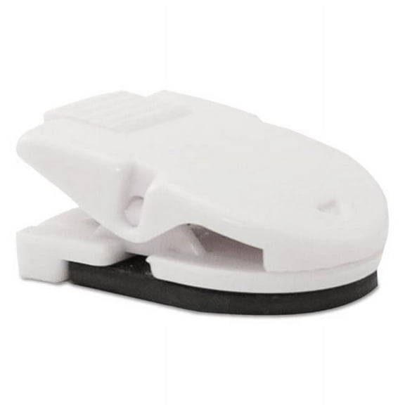 Magnetic & Adhesive Clips - White - 20 per Box