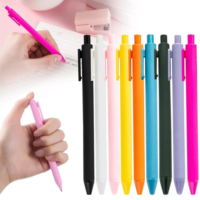 1.0mm Medium Point Retractable Ballpoint Pens Black Ink, Cute Lightweight Writing Pens, Back to School Supplies for Students Teachers Office & Gift Use(Hot Pink,1Pcs)