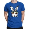 thumbnail image 2 of Mens Easter T Shirts Street Hop Printing Short Sleeve Fashion Design Jesus Shirt for Men,Blue,S, 2 of 3