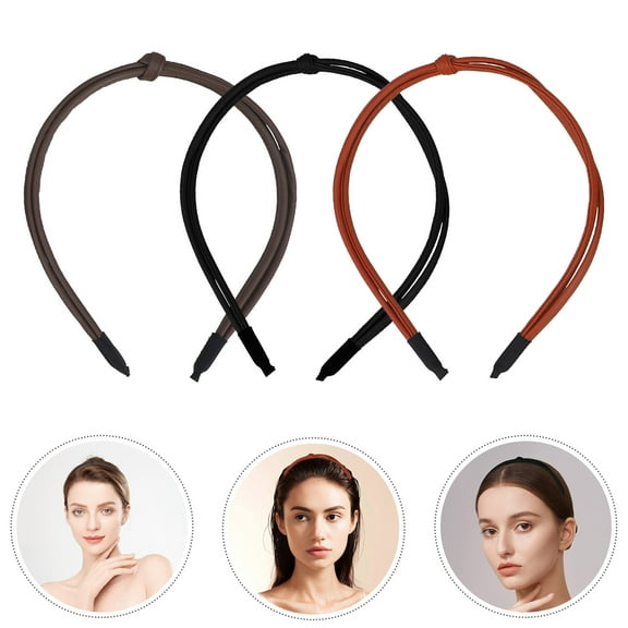 OFFIGAM 3-Pack Lightweight Thin Headbands for Women, Comfortable Hair Hoops for Everyday Use and Special Occasions