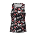 thumbnail image 4 of Easygdp Vintage Skull Casino Men's Tank Top, Sleeveless Muscle T Shirts, Breathable, Quick-Dry, Loose for Gym, Running, Fitness - Medium, 4 of 9