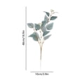 thumbnail image 3 of Bcylexb Artificial Leaves Branch, Realistic Faux Colorful Leaf Stems Fake Decorative Plant for Modern Home Dining Table Living Room Decor, 3 of 6