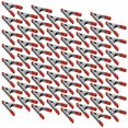 thumbnail image 2 of Wideskall® 4" inch Metal Spring Clamps w/Red PVC Coated Handle and Tips (Pack of 60), 2 of 3