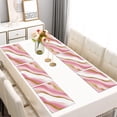 thumbnail image 2 of Pink Gold Marble Pattern Summer Placemats Table Placemats Set Of 6-Linen Kitchen Washable Placemats Table Mats 11.8"x17.7" Non-Slip Heat Resistant, 2 of 5