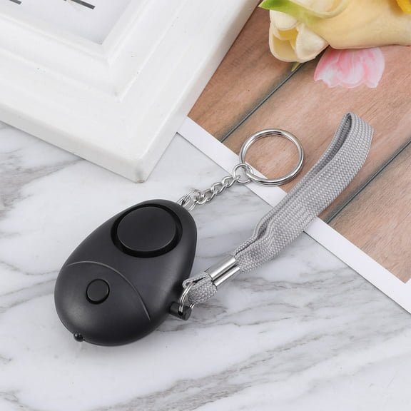 Pawsdot 5Pcs Personal Security Alarm Black 130Db Loud Emergency Alarm with LED Light for Keychain