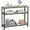Grey, variant on Entryway Table with Storage Shelves, 40 Inch Console Table with Metal Frame, Wood Behind Couch Sofa Tables for Entryway, Living Room, Gray