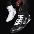 thumbnail image 2 of Men's and Women's Professional Boxing and Wrestling Shoes for All Seasons, High-Quality Handmade Combat Sneakers, Training Shoes for Youth in Schools, Mid-Top Shoes for Sanda and Combat Sports, 2 of 9