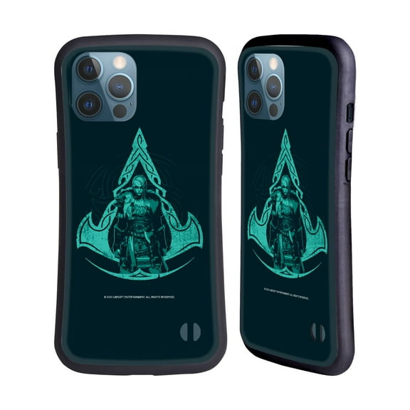 Head Case Designs Officially Licensed Assassin's Creed Valhalla Compositions Crest And Female Eivor Hybrid Case Compatible with Apple iPhone 12 Pro Max