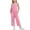 Pink, variant on Otqutp Spring Clothes for Toddler Girls Fashion Solid Casual Romper Sleeveless Halter Long Pants Jumpsuit With Side Pockets