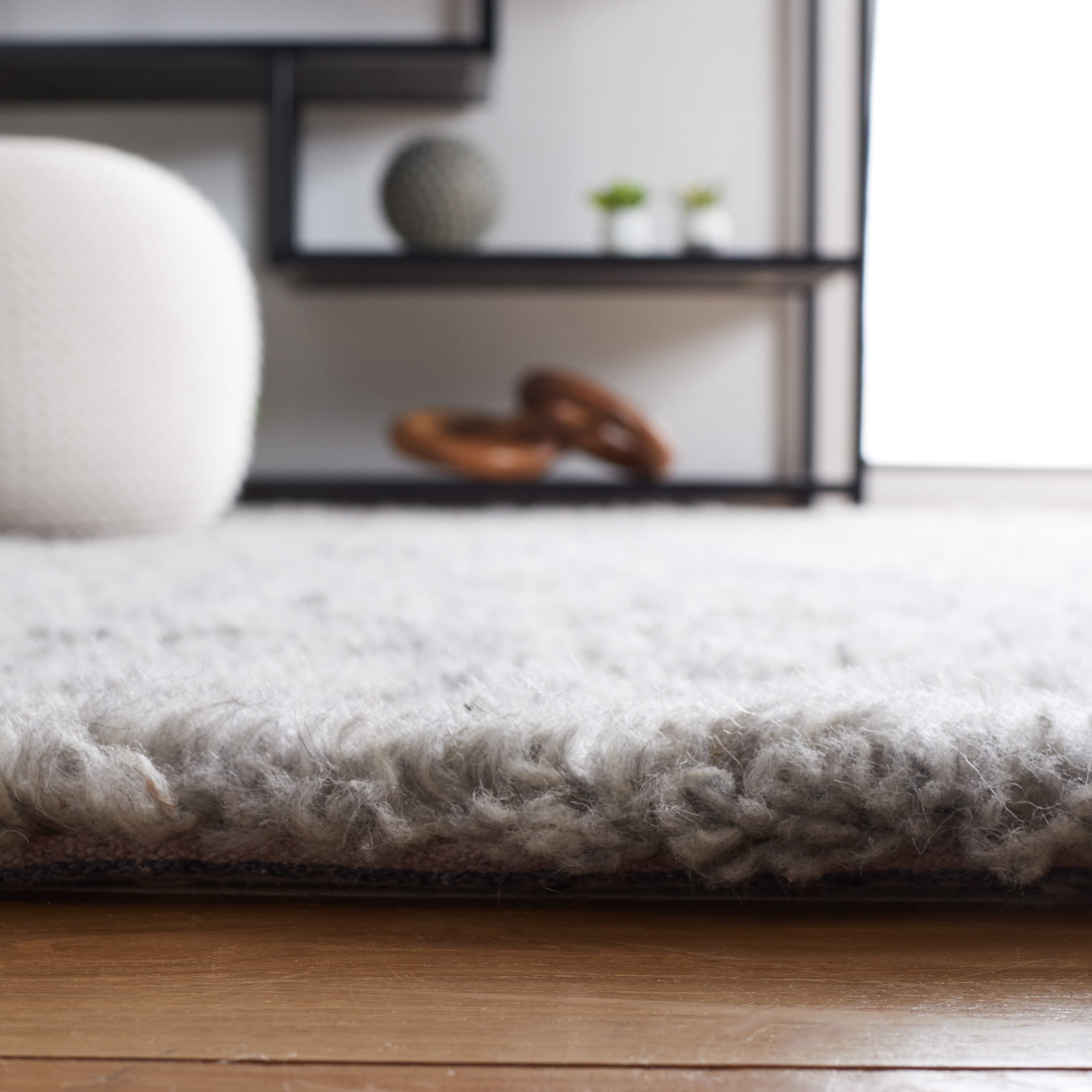 SAFAVIEH Casablanca Keane Solid Area Rug, Grey, 8' x 10'