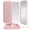 ROSE, variant on Makeup Mirror, Vanity Mirror with Lights, 1X/3X/5X Magnification, 3 Colors Modes 360°Rotation Smart Touch, Rechargeable Portable Mirror, Gifts for Mom, Women, Wife, Girls,Dorm Room Essentials,Pink